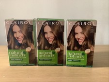 Lot of 3 Clairol Natural Instincts Hair Color - 6 Light Brown Chatain Clair 