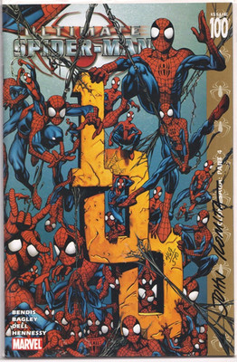 ULTIMATE SPIDER-MAN #100 DYNAMIC FORCES SIGNED JOHN ROMITA SR DF COA MARVEL