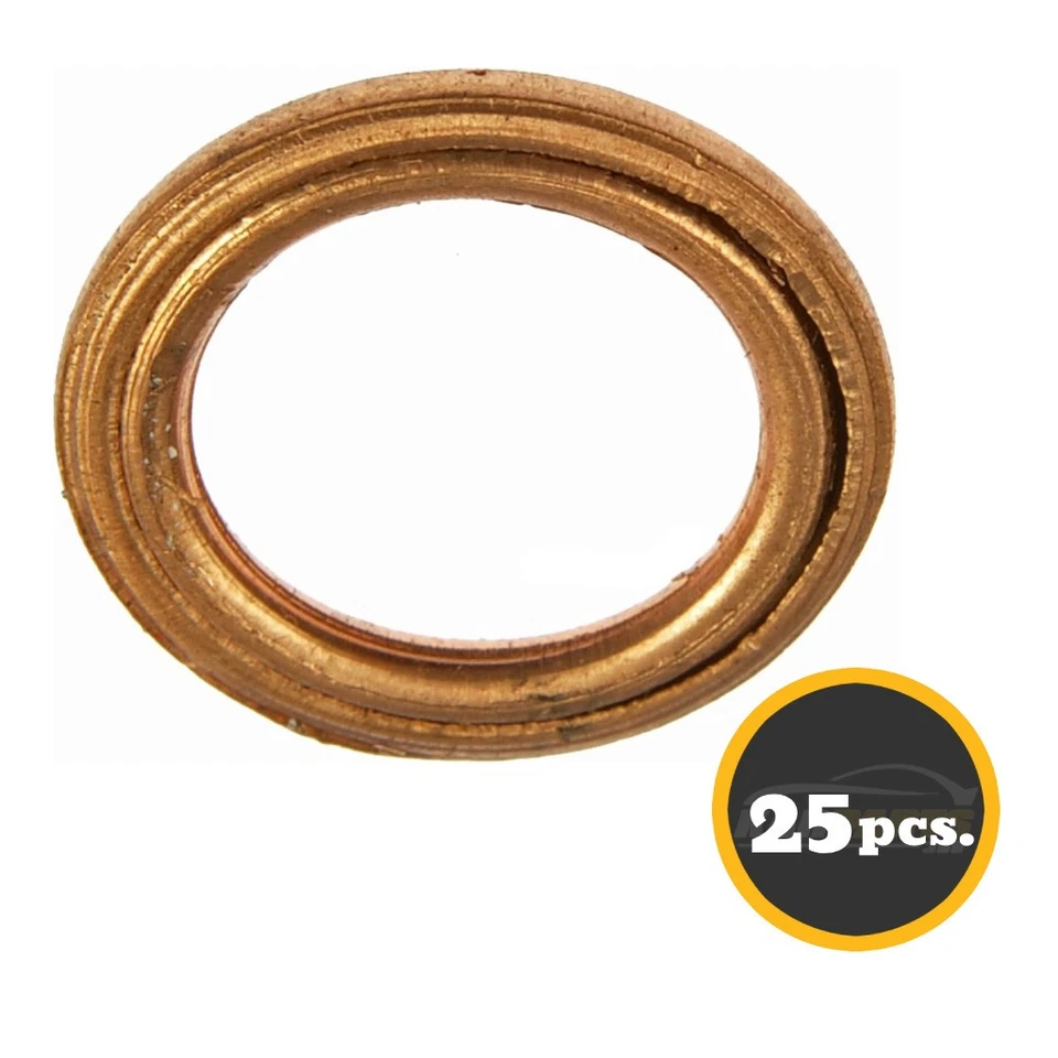 Juntas de tapón de drenaje de aceite de motor para Cadillac Brougham 1990 | 25 piezas | cobre Foto 2 de 4