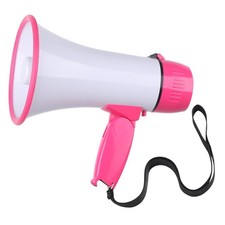 Megaphone with Speaker Microphone Siren and 240-Second Recording Bullhorn Inc...
