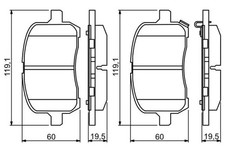 Bremsbeläge 0 986 494 306 BOSCH für OPEL GT Cabriolet