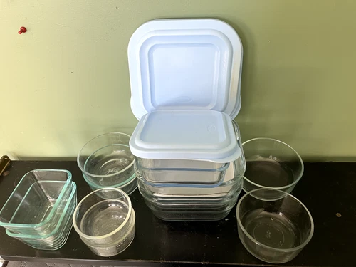 You Choose! Clear Pyrex / AH / Pasabahce Storage Glass Bowl Container  1-4 Cups