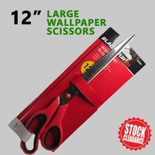 12" Wallpaper Scissors Shears Stainless Household Industrial office TRP handle