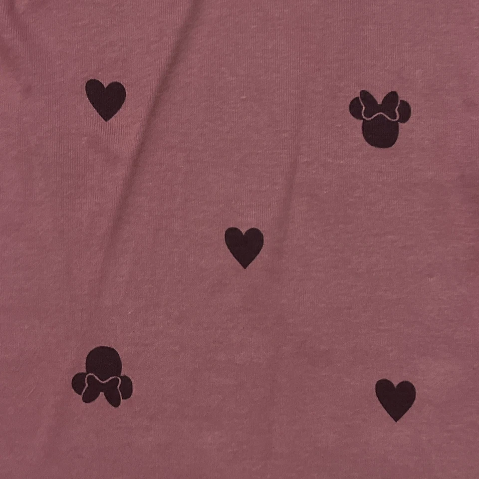 Conjunto de pijama orgânico Gap Kids Disney Minnie Mouse coração LS calças meninas tamanho 10 novo sem etiquetas - Imagem 3 de 4