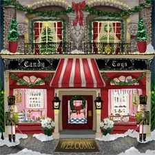 The Christmas Shoppe (482 Piece Wooden Jigsaw Puzzle)