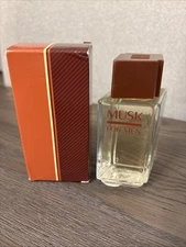 Avon MUSK For MEN Cologne SPLASH After Shave 2.8 fl oz VINTAGE 1983 New in box