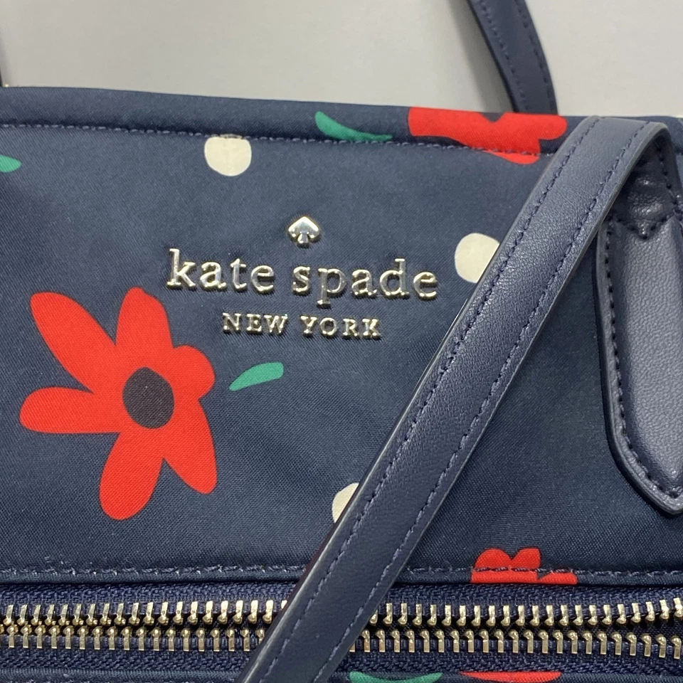 Сумка наплечная Kate Spade цветочный узор в горошек - Изображение 2 из 4