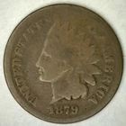1879 Indian Head Bronze One Cent 1c US Penny Good Coin Type Coin