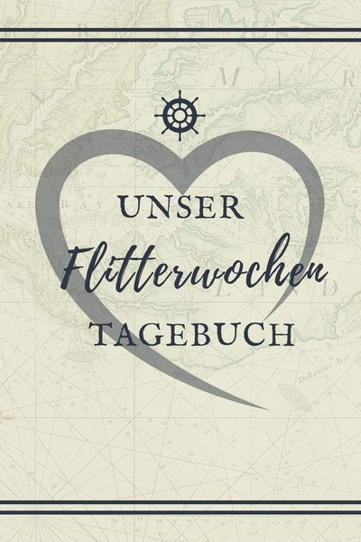 Flitterwochen Tagebuch A5 Notizbuch, Erinnerungsbuch, Hochzeit, Geschenk-image