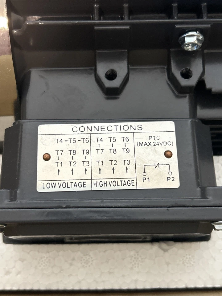 Techtop CB3-AL-TF-56C-4-B-D-1 Motor 1 HP 1750 RPM 3-PH 208-230/460 Volt Cobra - Image 4 of 4