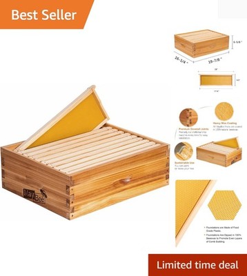 10-Frame Beehive Box Langstroth Medium Super Bee Box for Sale Wax Coated Bee ...
