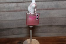 Barbie bambola Roxy borsa da spiaggia tote borsetta rosa trasparente accessorio fashionista