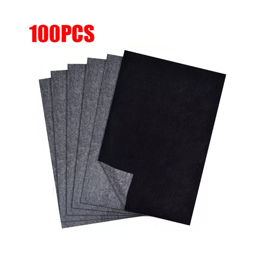 50/100 Sheets Carbon Paper Transfer Copy Graphite Tracing A4 Wood ...