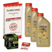 Honda Vt 750 C/C2 Shadow (RC44) 97-02, Castrol 10W40 ÖL + Hiflo Chrom ÖLfilter