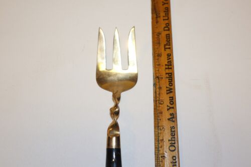 Vintage Thailand Buddha Gold & schwarzes Holz - 9" Serviergabel - Bild 2 von 9