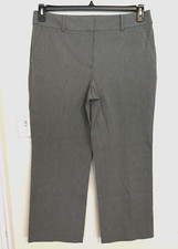 Talbots Womens Pants 12 Gray Newport Dress Pockets Professional Office Career