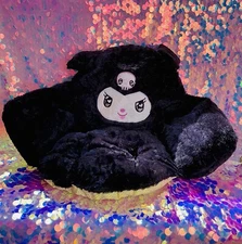 Goth Sanrio Character Kuromi Plush Gaming Chair pillow Cushion