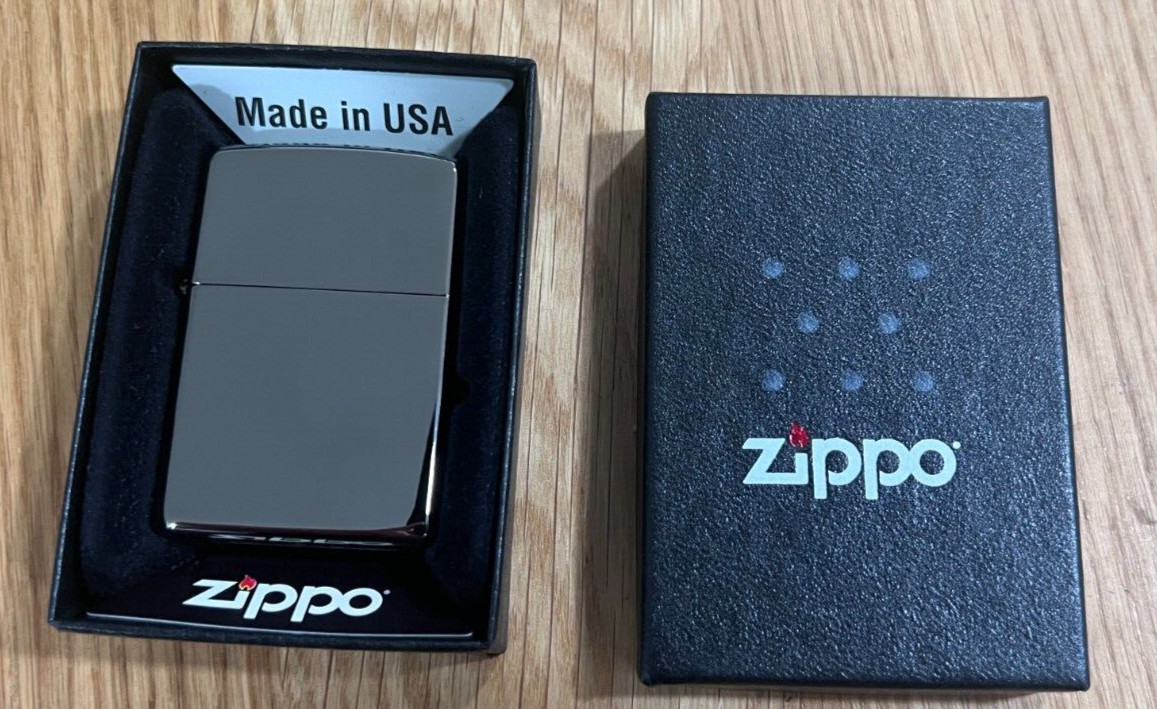 Zippo Windproof Black Ice Lighter,  # 150, New In Box NOS y2k