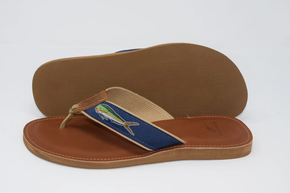 OCEAN RIDER Hombre Original Clásico CUERO MAHI NUEVO Hecho en EE. UU. Foto 4 de 4