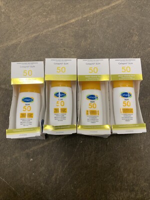 Cetaphil Sun 50 Sheer Mineral Face Liquid Sunscreen 1.7oz Exp 06/2026 4PK