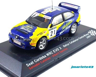 SEAT CORDOBA WRC EVO 3 #21 S. Cañellas - A. Sanchis Rally Costa Brava 2001 1:43