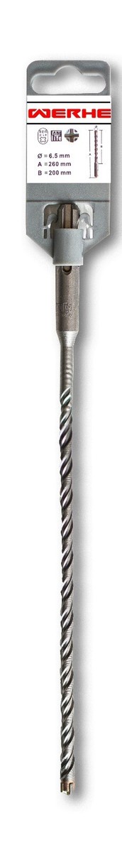 6,5mm SDS Plus Quadro X Betonbohrer/Steinbohrer/Hammerbohrer 6,5x260mm
