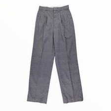 Vtg Pleated Trouser TR Bentley High Waisted Plaid Pants Old Money Measures 27x28