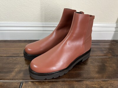 Stuart Weitzman Womens 5050 Lift Leather Ankle Boots in Brown US SIZE 8.5B