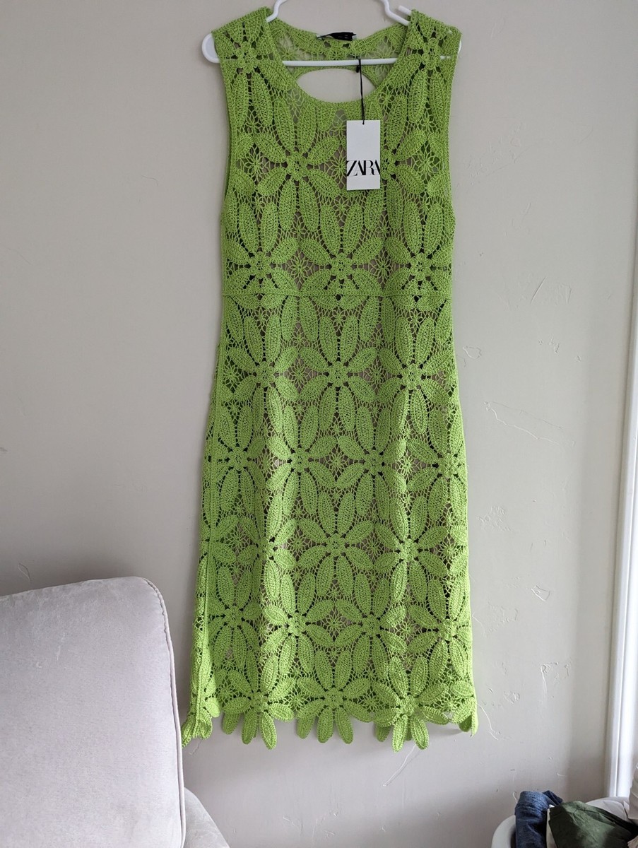 zara macrame knit dress ZARA MACRAME KNIT DRESS LIMITED