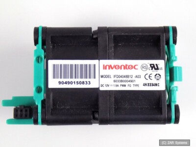 Inventec IFD04048B12 6033B0004901 90490150833 40x40mm Dual Fan Block Cooler 1A