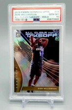 2019-20 Optic Zion Williamson All Clear For Takeoff Holo Rookie RC #14 PSA 10