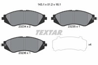 Textar 2323401 Bremsbelagsatz, Scheibenbremse FüR Buick (Sgm), Chevrolet, Daewoo