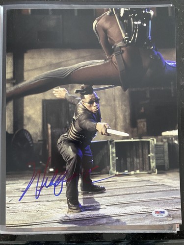 WESLEY SNIPES SIGNED BLADE PHOTO! 11X14 AUTOGRAPH MARVEL MAJOR LEAGUE PSA COA