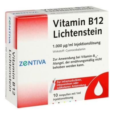 VITAMIN B12 1.000 µg Lichtenstein Ampullen 10X1 ml PZN 6174296