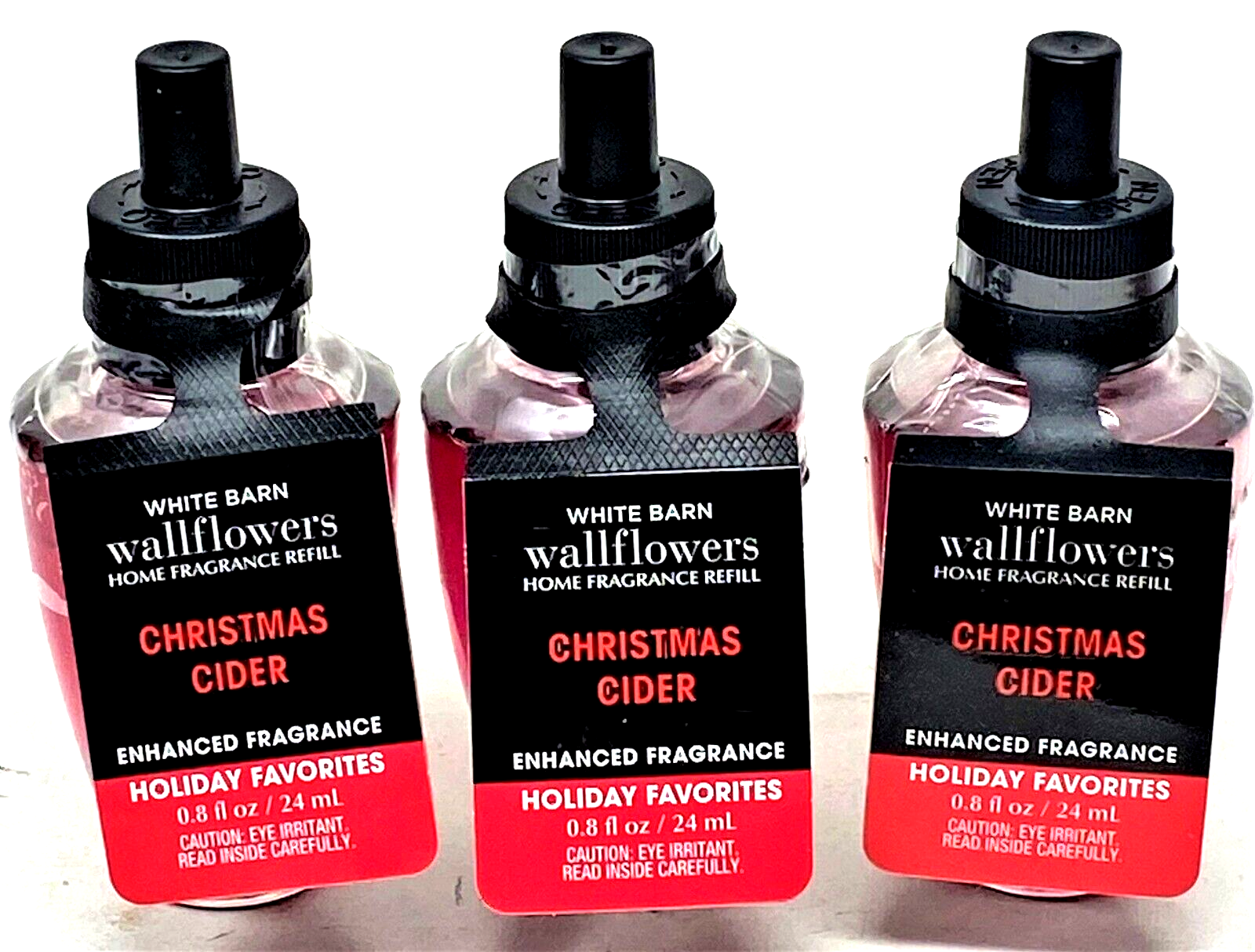 Bath & Body Works Christmas Cider Wallflowers Bulb Refill Lot 3-image