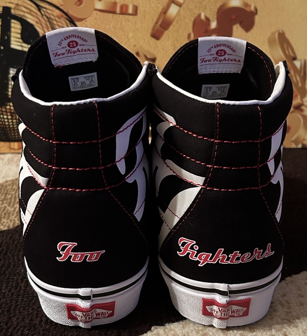 Foo Size 9 - Foo Fighters x Vans Sk8- High 25th Anniversary for