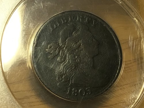 1803 CENTAVO GRANDE ANACS VF20 DETALLES ¡ENVÍO GRATUITO AL POR MAYOR! ¡GRAN VALOR!¡! - Imagen 2 de 6