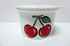 VINTAGE ARABIA JAM POT CHERRIES MID CENTURY DECORATION 