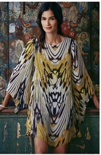 Anthropologie Silk Sarita Swing Dress by Leifsdottir Size 4