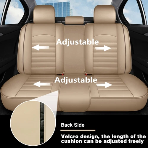 For Lexus Car Seat Cover Protectors Waterproof Leather Front Rear Seat Cushion - Bild 3 von 28