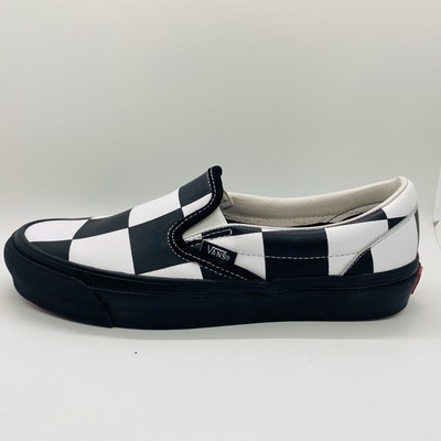 vans checkered leather