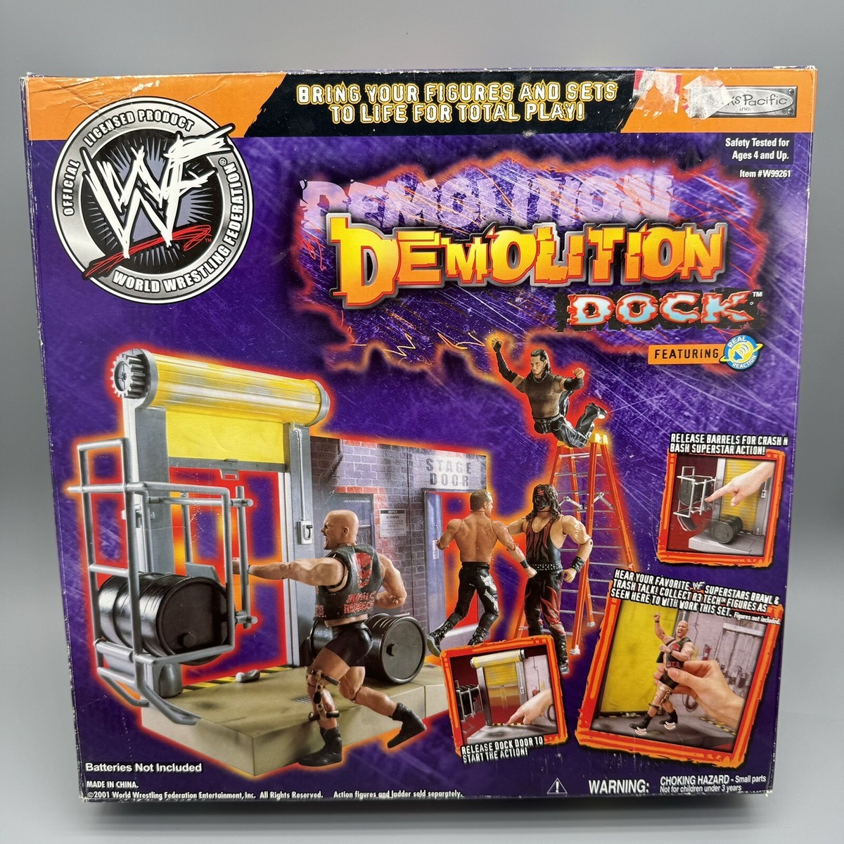 WWF Demolition Dock Wrestling Playset R3 Tech Jakks Pacific 2001