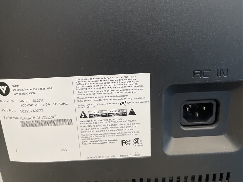 Vizio 32inch 720p TV E320VL eBay