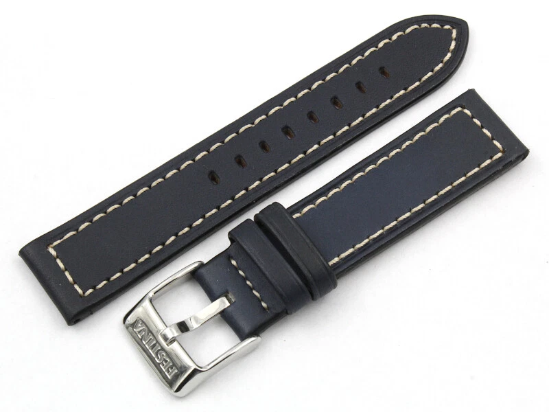 Watch Strap Festina Original Replacement Part Real Skin Blue Steel