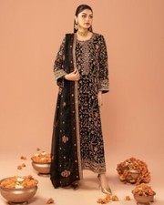Presenting New Faux Georgette Salwar Kameez With Dupatta For Women And Girls