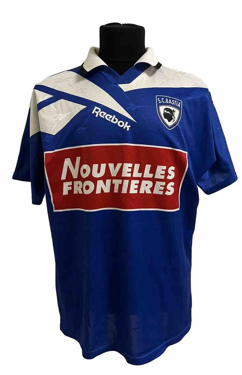 Maillot SC Bastia 2008-2009 Uhlsport Domicile - Flocage Cahuzaç N°18 - Taille M, Très Bon état