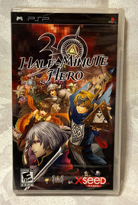 30 HALF-MINUTE HERO SONY PSP BLACK LABEL GAME BRAND NEW SEALED HAS TEAR N CORNER