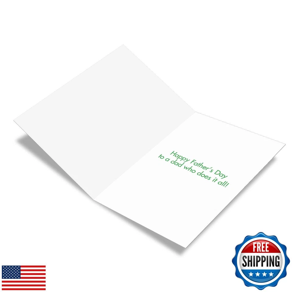 NobleWorks - 1 Funny Fathers Day Card - Humor Card for Dad, Stepdad, Notecard - Image 2 of 4