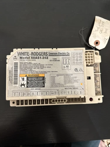 WHITE RODGERS 50A51-242 FURNACE CONTROL MODULE YORK 031-01290-000 - Tested!