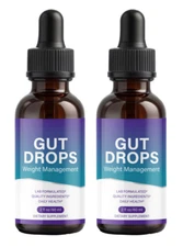 ( 2 Pack ) Gut Drops, Advanced Weight Loss & Gut Health Support Drops